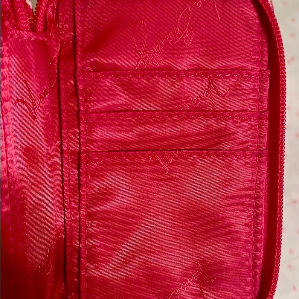 Vera Bradley Vibrant Pink and Yellow Patterned Women's Wallet NWOT - Picture 7 of 7